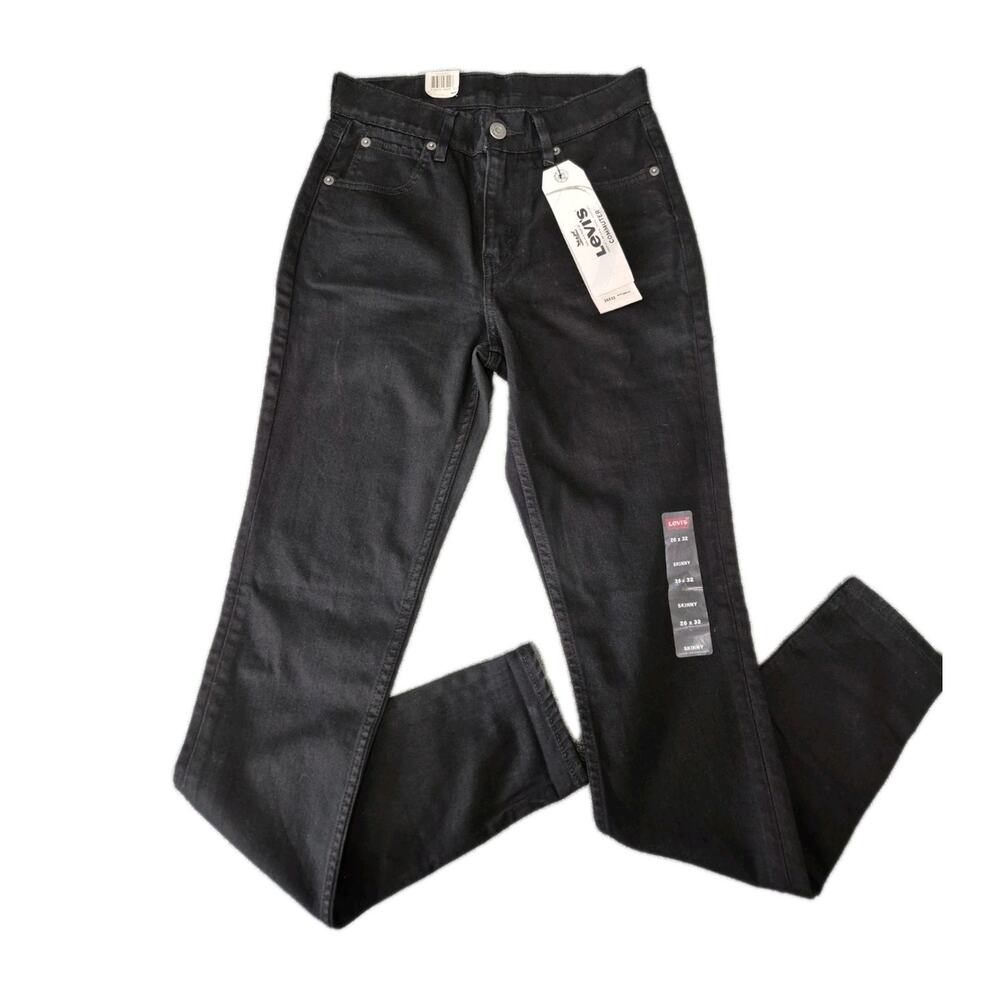 Levi's 721 Commuter High-Rise Skinny Women's Jeans 26 x 32 Black New With Tags